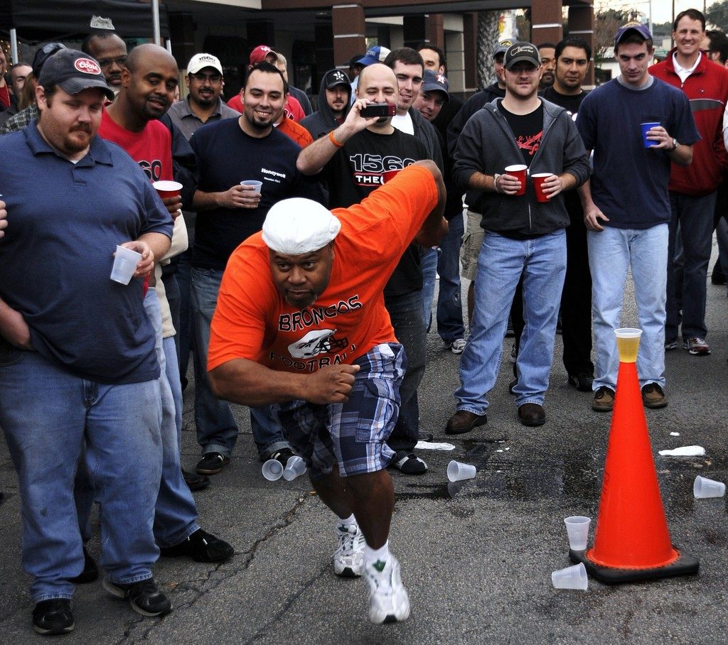 Shuttle drill with beer