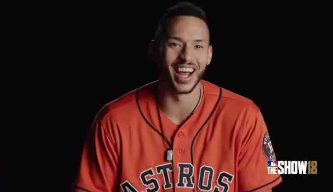 Carlos Correa reacts to his MLB The Show player rating post thumbnail image